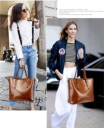 Image of Faux Leather Women Handbags Shoulder Hobo Bag Purse With Long Strap(Fits up to 12.9 inch Tablet /15.6 inch) Purse