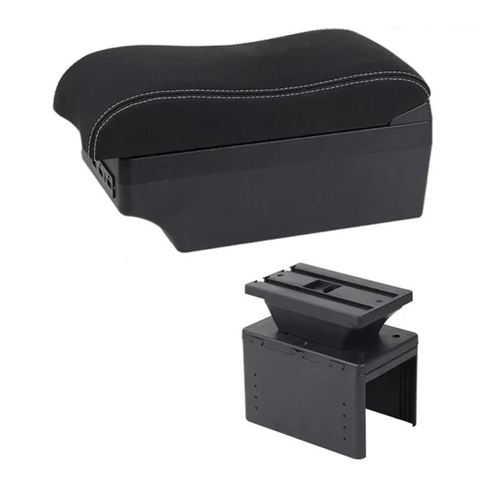 Dtsgcx E2 White Line For Hyundai I20 2021-2024 Car Armrest Interior Modification Center Storage Box Retrofit Parts(E2 White Line)