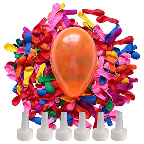 1000 Pcs Water Balloon Kids Self Sealing Colors Water Balloons with 6 Hose Nozzle for Adults kid Summer Party Water Toys for Kids Outdoor Fight Cover