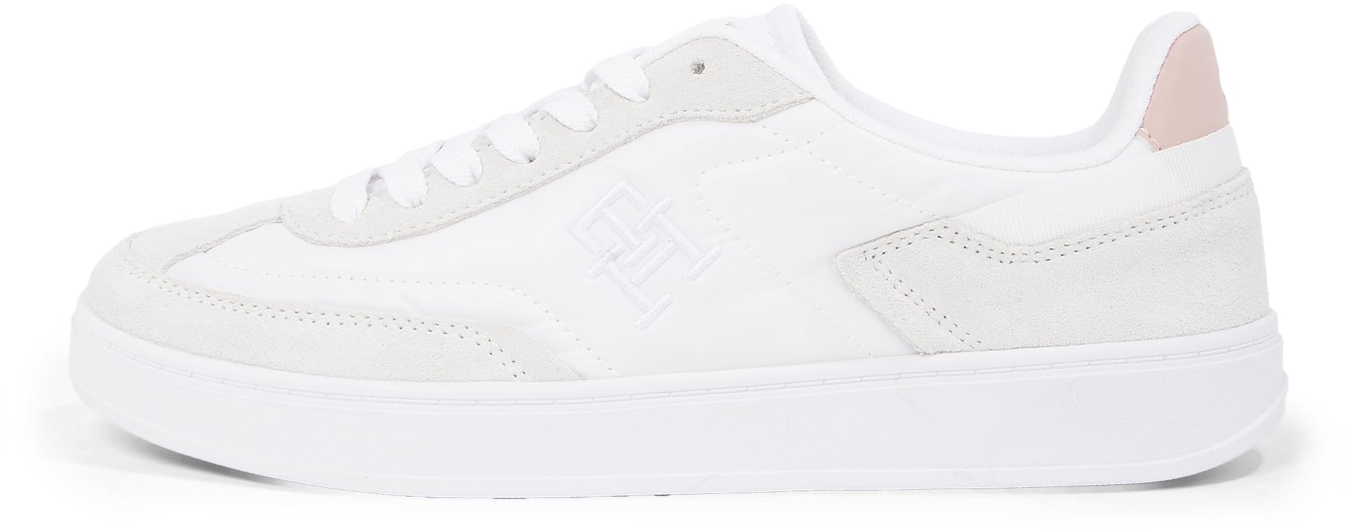 Tommy Hilfiger Donna Sneakers Court Heritage Profilo Basso, Bianco (White), 40