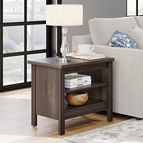 Wampat Large Tv Stand For 85 Inch Tv, Classic Entertainment Center For 60-75 Inch Tv With 6 Cubby, Wood Television Stands Tv Console Table & End Table Set For Living Room, Black & Espresso, 80 Inch #TOP4