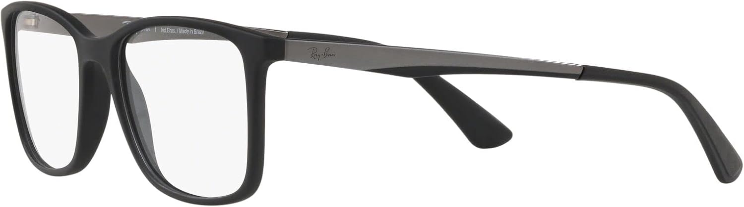 Armação para Óculos Ray-Ban Retangular, Tamanho 55 Armação para Óculos Ray-Ban Retangular, Tamanho 55