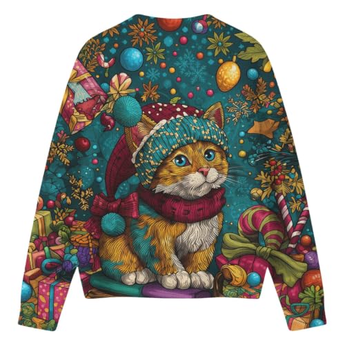 Christmas Cardigan for Women Funny Xmas Sweater Button Down Coat - image 5