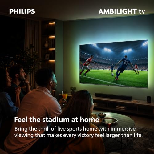 Image of PHILIPS 65 Inch 4K QLED Roku TV, 7985 Series, UHD 2160p, Ambilight,