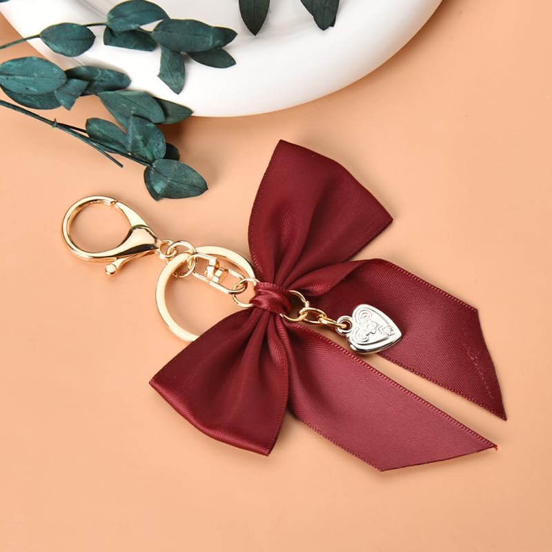 Bow Knot Keychain for Women & Girls - Car Keys & Bag Charms for Handbags - Image 4