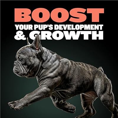 Bully Max 2-in-1 Puppy Vitamins - 30 Chewable Tablets for Development and Growth of Puppies - Dog Treats, Vitamin & Supplements for Small Dogs & Large Breed Growing Pups - Can Be Used as Food Topper