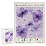 500 PCS Puzzles pour Adultes Toulouse Flower Market French Puzzles pour Adultes, Jouet, Décoration Murale, mais Amusant Et Humoristique, Interaction Parent-Enfant 500 PCS