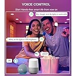 [4 Pack] CLOUDY BAY 4inch Smart Wifi LED Recessed Lights,RGBCW Color Changing Recessed Lighting,Compatible with Alexa and Google Home Assistant,No Hub Required,10W 2700K-6500K,CRI90+ WET Location - Image 5