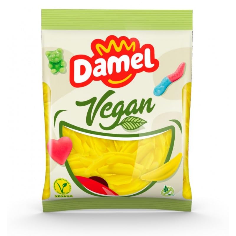 Golosinas Veganas Sin Gelatina - Formatos 110 g y 1 kg - 100% Vegano (Bananas 1kg)