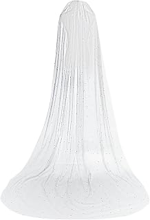 Lystaii Pearl Wedding Bridal Veil Wedding Veil Pearls and Crystals Beaded With Comb for Women Girls