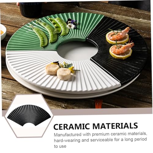 Plato de cerámica estilo japonés para sushi y postres miniatura 5