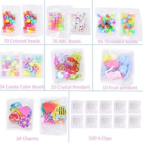 11220+ Loom Bands Refill Kit, 10,500 Loom Bands 28 Colors,500 S-Clips, 175 Beads,34 Charms, 5 Crochet Hooks,2 Y Shape Loom,5 Backpack Hooks,5 Tassels