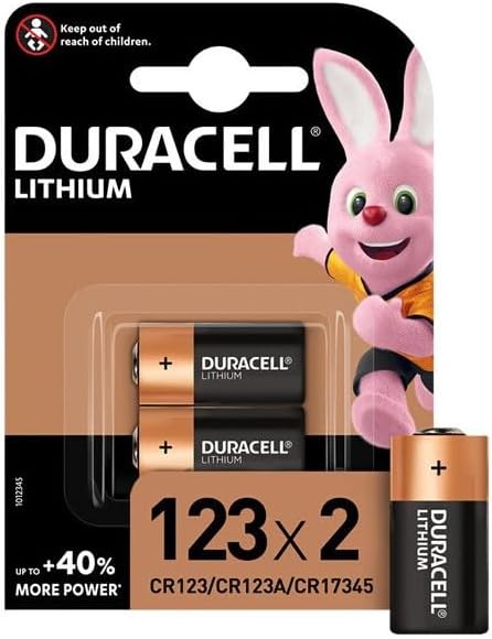 4 x Duracell 123 baterie litowe (2 x 2 baterie) 4 baterie