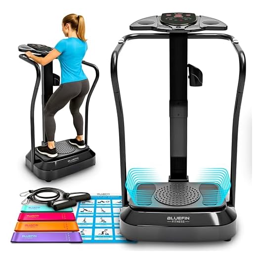 Bluefin Fitness Vibration Plate | Pro Model | Upgraded Design With Silent Motors | Comes with Built in Speakers