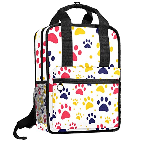Sac à dos pour garçon motif pattes de chat avec bretelles réglables