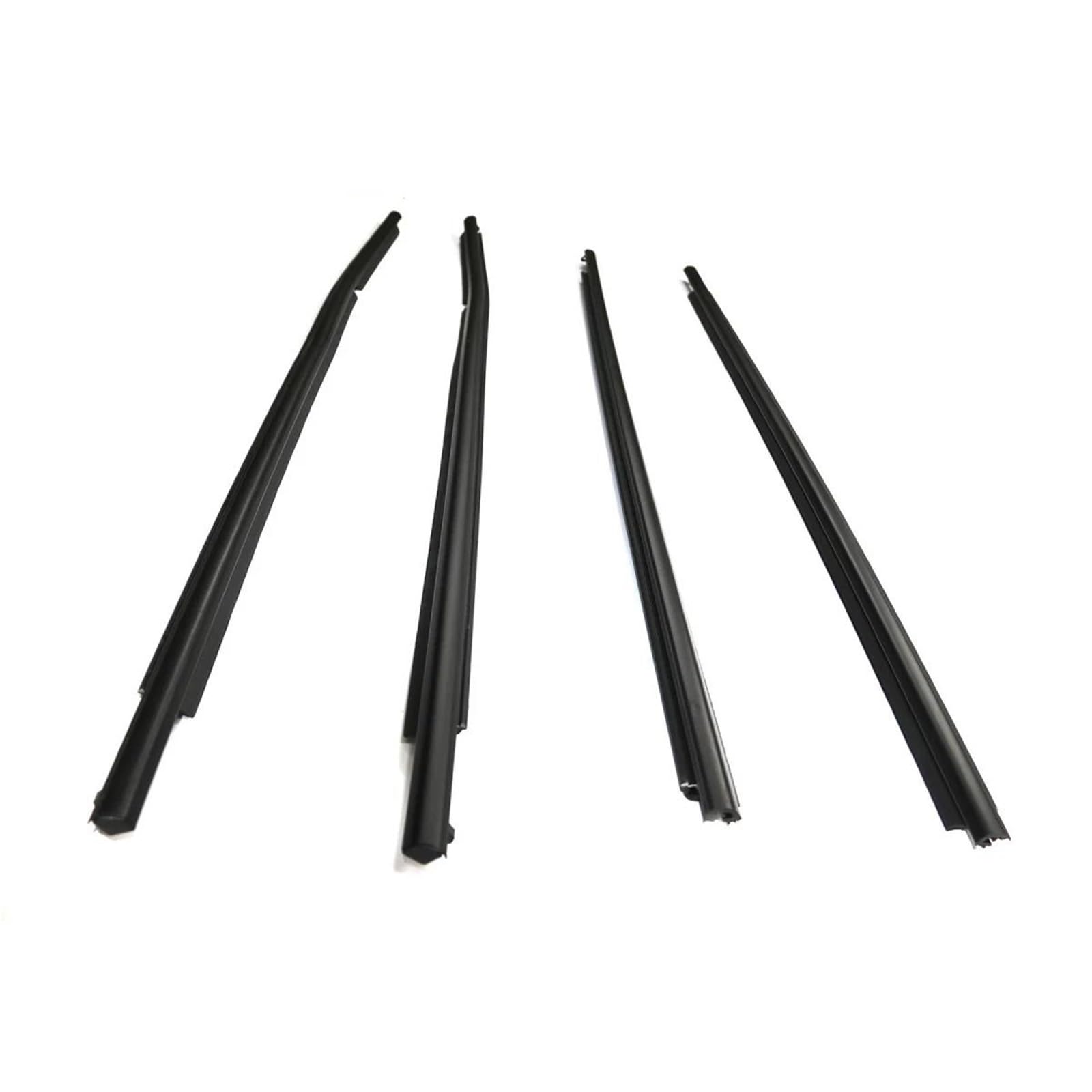 Fkhbzm One Color 4Pcs Car Window Weatherstrip Black For Toyota For Levin 2014-2018 75720-02440 75710-02440 75740-02420 75730-02420 Leakproof