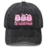 in October We Wear Halloween Breast Cancer Awareness Hats for Mens Fashion