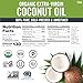 Viva Naturals Organic Coconut Oil, 16 fl oz – Unrefined, Cold-Pressed Extra Virgin Coconut Oil, USDA Organic & Non-GMO, Natural Cooking Oil, Hair Oil & Skin Oil