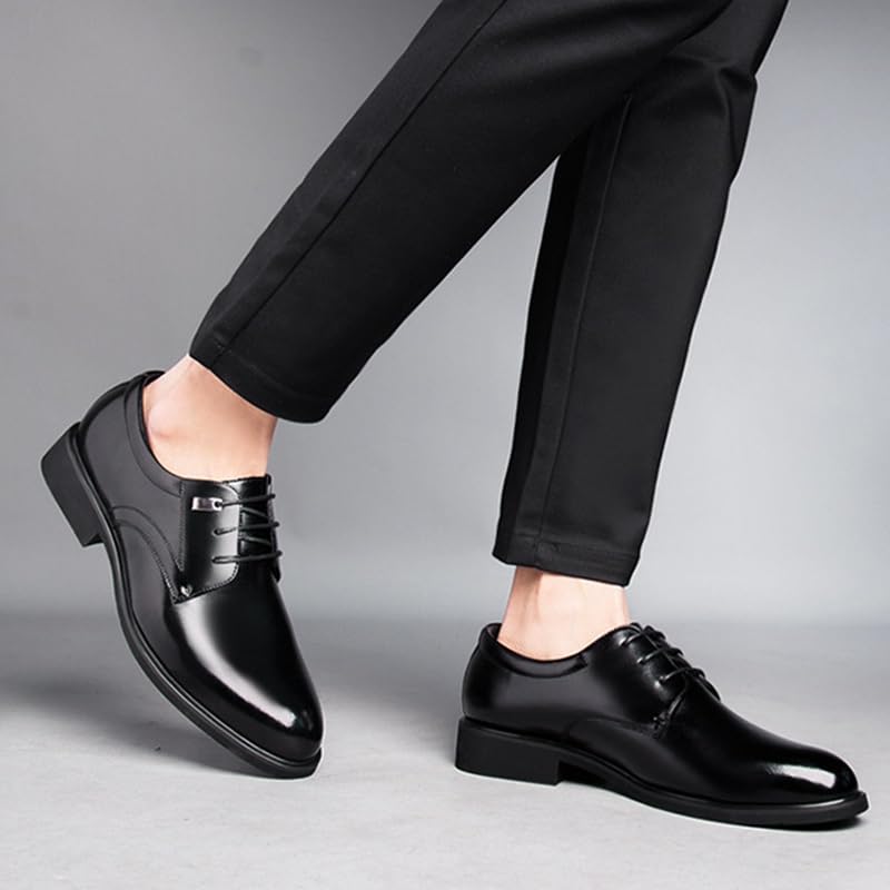 Men's Classic Leather Formal Dress Shoes Formal Pointed Lace Up Casual Business Suit Tuxedo Oxford Shoes Casual Driving Prom Party Wedding Comfort Dress Shoes4