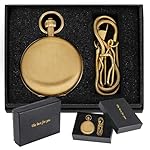 Copper Pocket Watch Steampunk Mechanical London Hand Wind Mens Watches with Chains & Boxs - Image 2