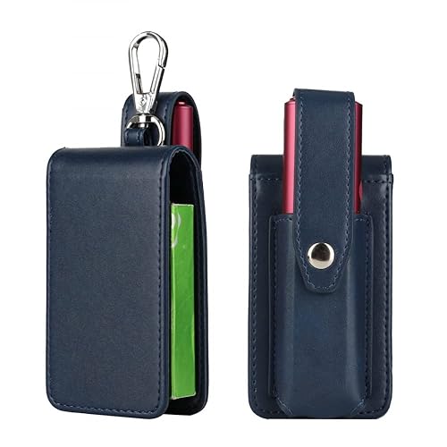 Funda para cigarrillos electrónicos para IQOS ILUMA ONE para IQOS Multi, funda protectora de cuero resistente a los arañazos (azul oscuro) disponible en Yaxa Colombia