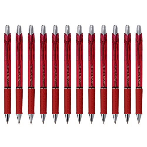 Pentel BX480 sfera Feel-it! scatto 1,0 mm rosso 12 pz