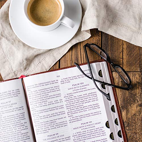 Image of KJV Holy Bible: Giant Print Thinline Bible, Black Leathersoft, Red Letter, Comfort Print (Thumb Indexed): King James Version