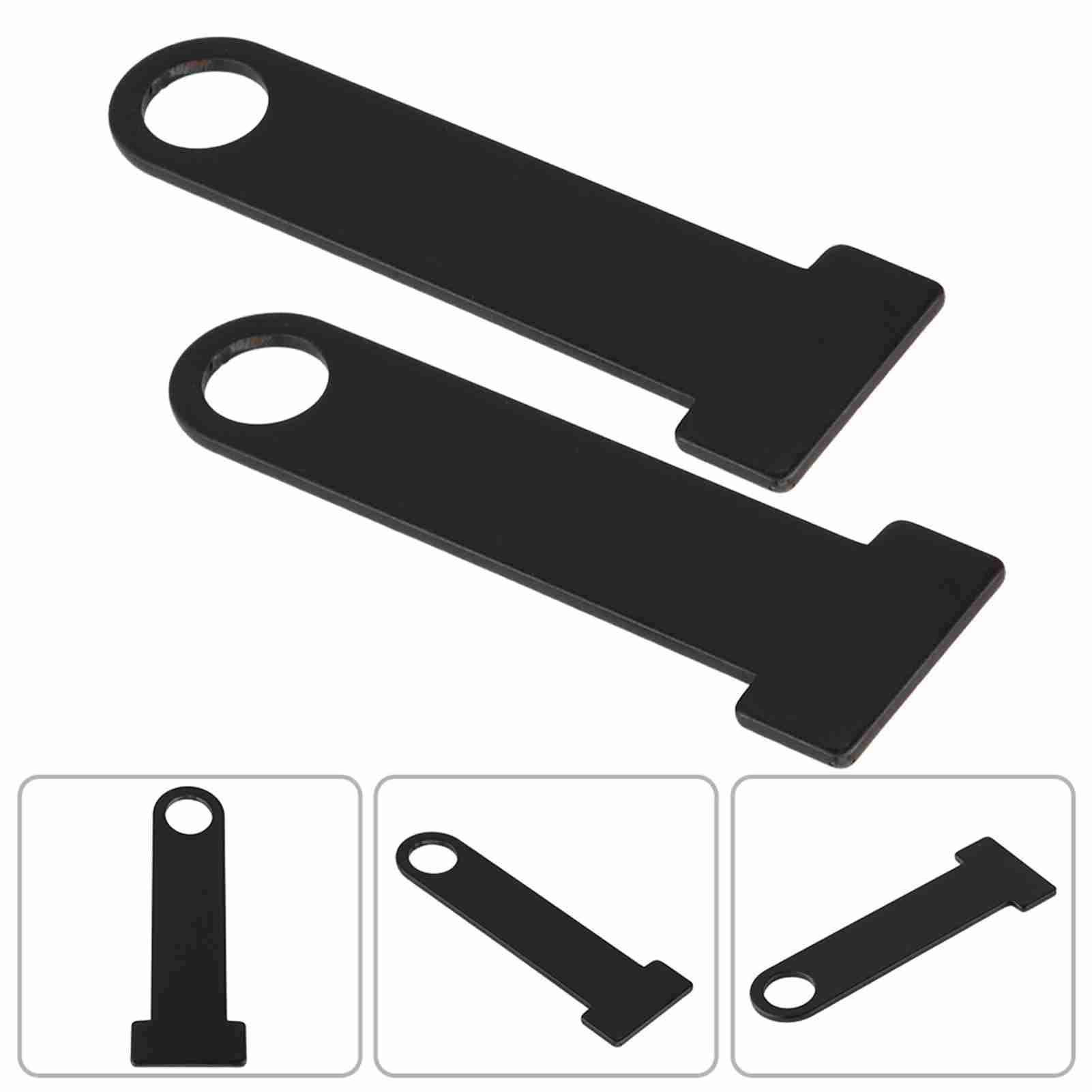Lucchetto per Casco 2 Caschi Resistente Cinturino per Casco in Acciaio Inossidabile Anello a D Lucchetto in Acciaio Moto per (BLACK)