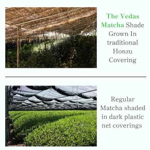 Image of The Vedas Premium Ceremonial Grade Matcha - Kagoshima Harvest - Authentic Japanese Green Tea Powder - First Flush Ceremonial Quality (1.06 Ounce Pouch)