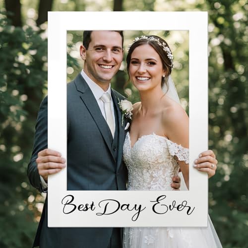 BreezeHug 32 x 24 Inch Large Wedding Photo Booth Props