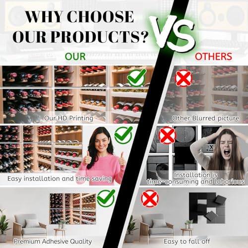 6 Pack Acoustic Panels 48"x72" Sound Absorbing Wall for Studios & Theaters