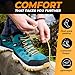 Foxelli Women’s Hiking Boots – Waterproof Lightweight Suede Leather Hiking Boots for Women with All-Day Comfort, Grip & Support for Trails, Travel & Outdoors