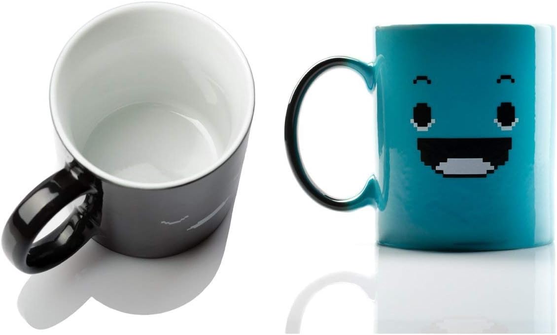 Best Deal Product InGwest by Ukraine. Morning Coffee Mug. 11 ounce. Changing Color Mug for you and your friend. Ceramic Heat Sensitive Color Changing Coffee Mug. Novelty Heat Sensitive Mug With Funny Smile