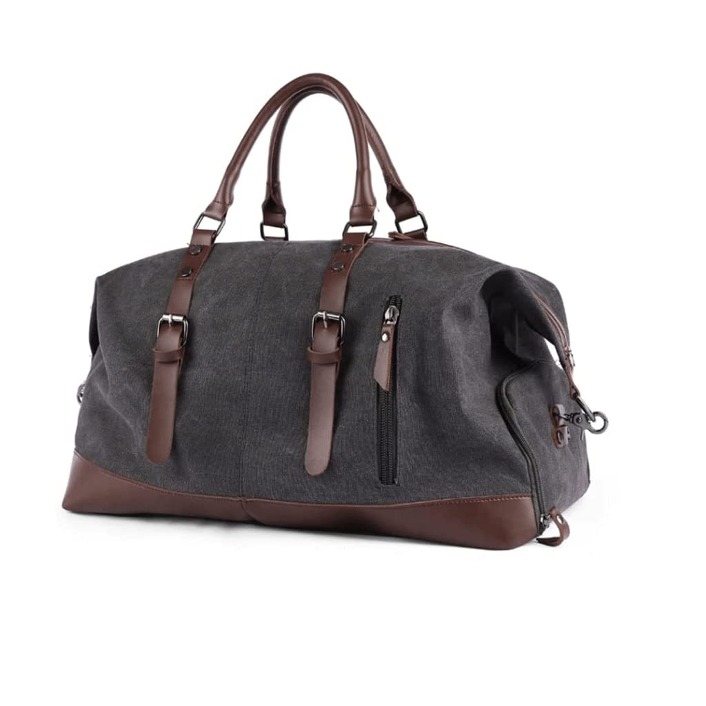 Bolsas de Lona de Viaje Equipaje Grande Hecho a Mano Bolsa de Lona Carryall Weekender Travel Overnight Gym Sports Carry On Duffel Bag para Hombres y Mujeres para Viajes Deportes Gimnasio