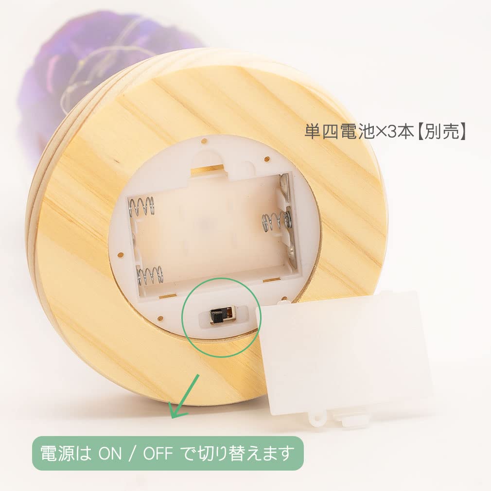 Amazon｜[デバリエ]光る花 枯れない花 金メッキ ローズ 造花 LEDライト