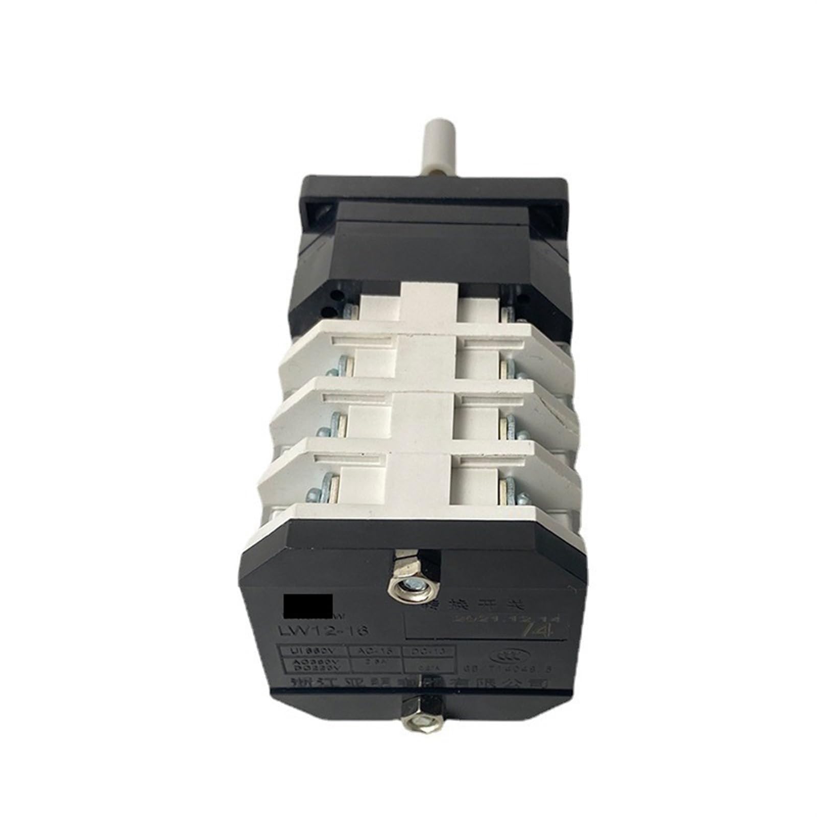 Interruptor de leva de 16 terminales LW12-16/4, tres posiciones, encendido, apagado, encendido, bricolaje, cambio giratorio, doble potencia, control de motor de 5,5 kW, dos cargas, 1 unidad