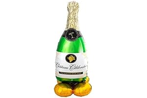 amscan 60" Anagram Bubbly Wine Bottle Airloonz Foil Balloon