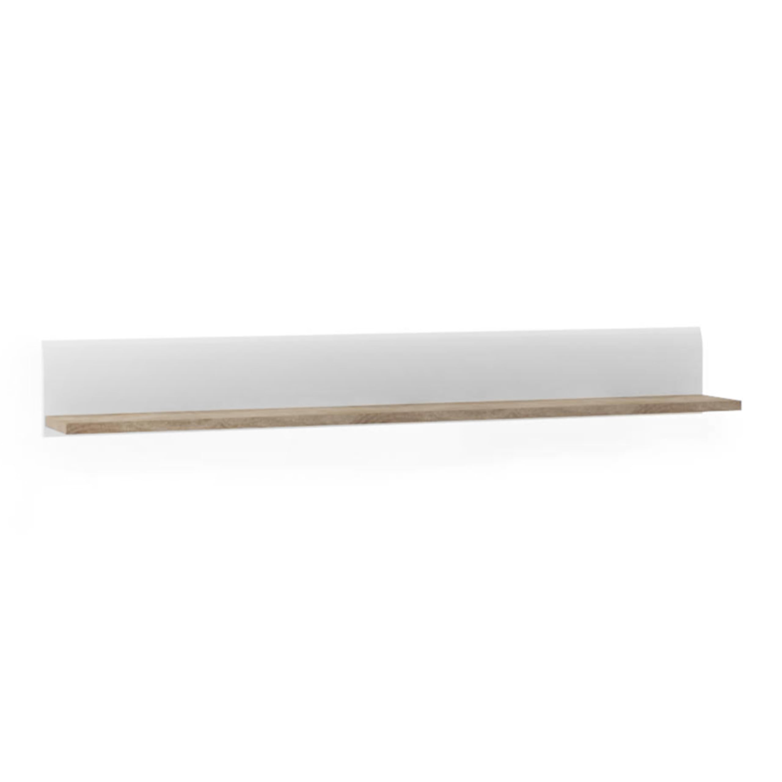 Furniture To Go Wall Shelf, Wood White Gloss