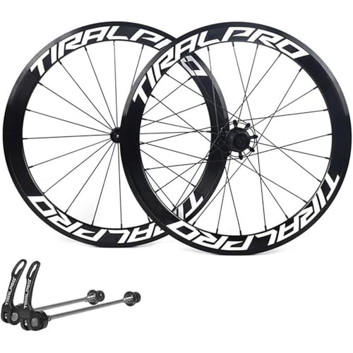 Road Bike Wheelset 700C Quick Release Rim Brake, Seal Bearings, 20/24H Alu Alloy Rim Support 7/8/9/10/11 Speed Cassette (Black)