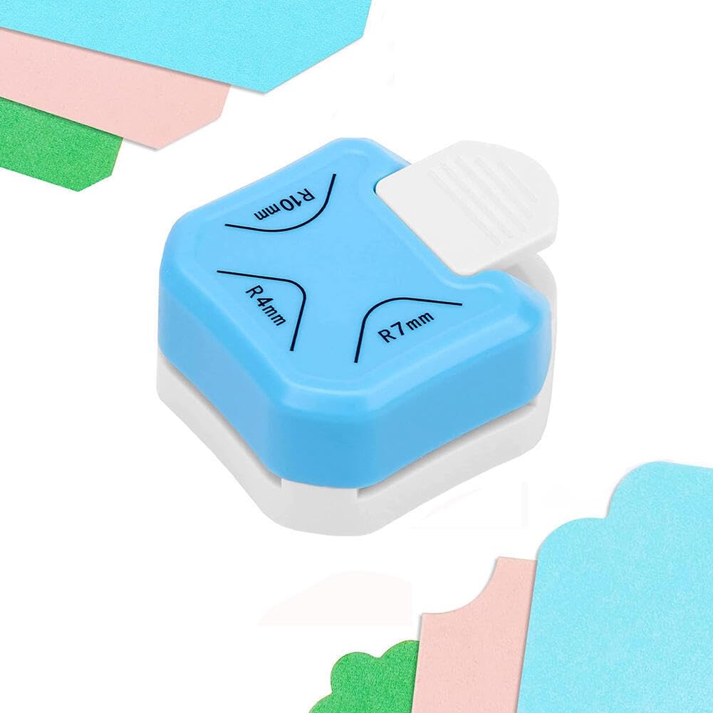 Goodern 3 in 1 Corner Rounder Punch,R4mm R7mm R10mm Corner Cutter,3 Way Beauty Shape Corner Punch for DIY Projects Paper Craft Laminate Photo Cutter Card Making and Scrapbooking