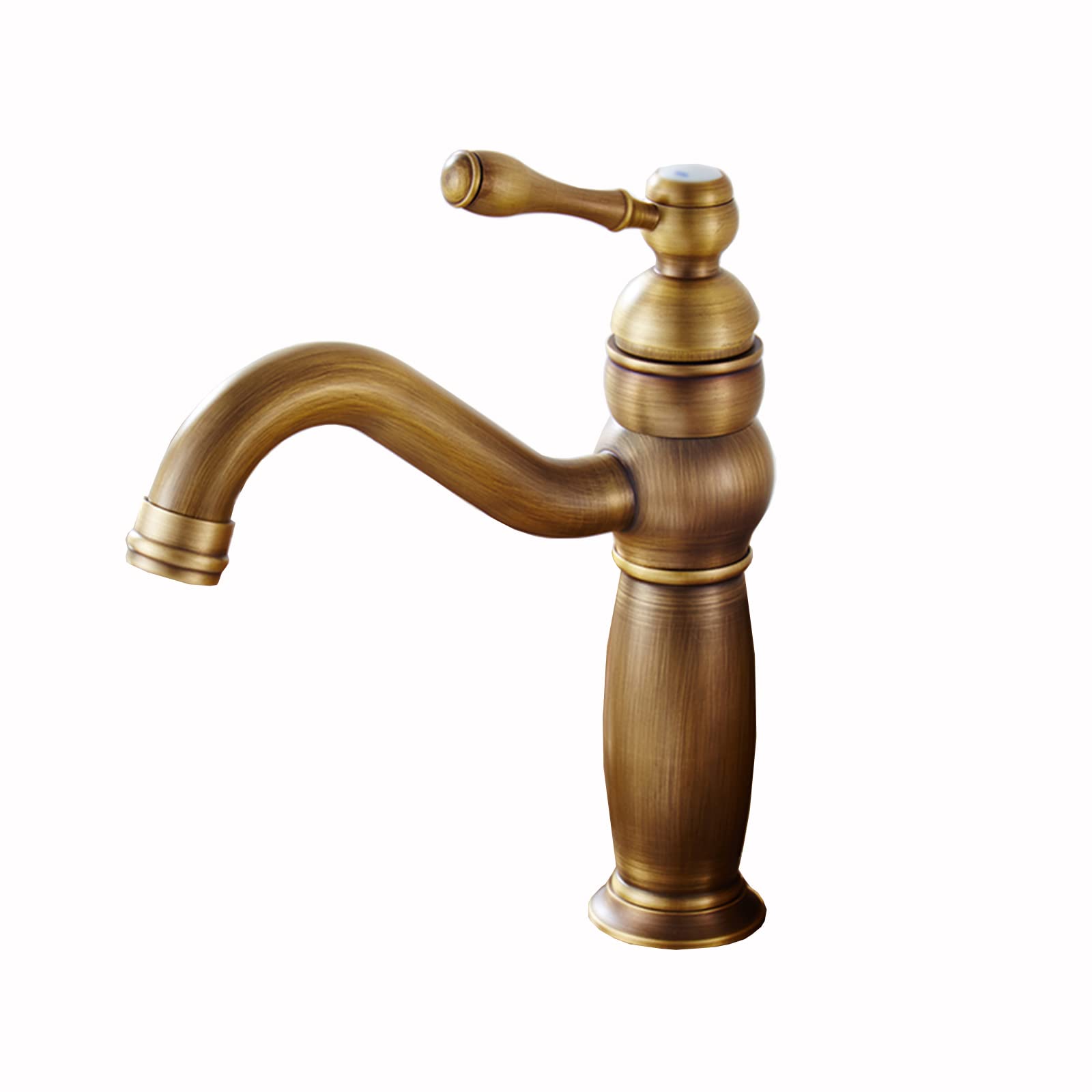 Robinet de salle de bain monotrou mitigeur chaud froid antique