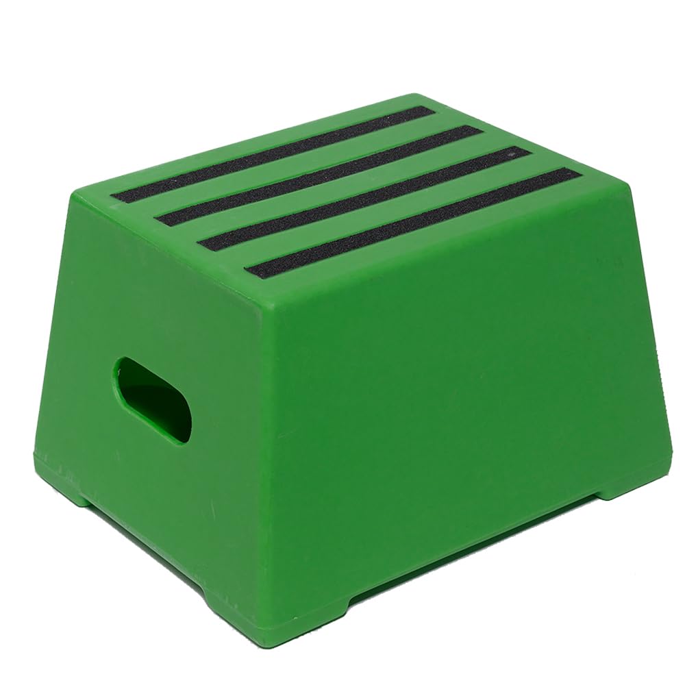 1 Tread Heavy Duty Plastic Moulded Safety Block Steps (Green)