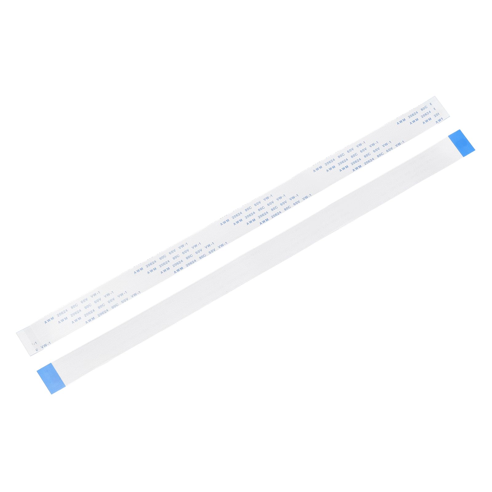 sourcing map 20Pcs FFC Flexible Flat Cable, 28 Pins 0.5 mm Pitch 250mm FPC FFC Flexible Ribbon Cable for LCD TV Car Audio DVD Player Laptop (A Type)