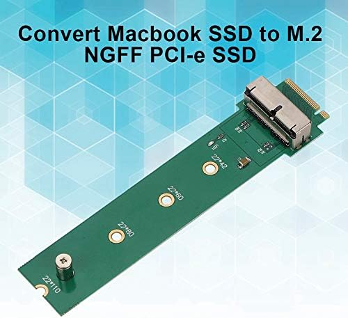 M.2 Card Adapter,SSD to M.2 NGFF Convert Adapter Card for 2013 /14 /15 Macbook Air Mac Pro,Mainly Used to Test Ssd or Recover Data