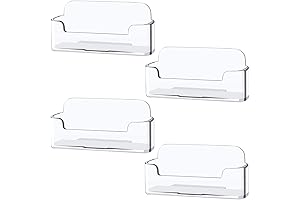 4 Pack Clear Business Card Holder: Preserving Your Business Connections Clearly