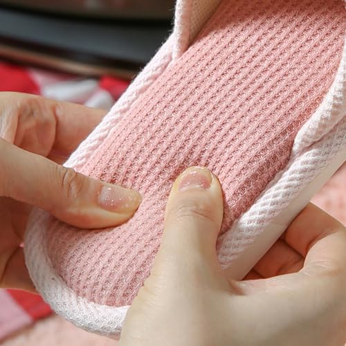 Cartoon Bunny Rabbit Head Animal Carrot Shape Slippers, Women's Four Seasons Home Cotton Linen Shoes Anti-Slip, Easy to Clean Indoor and Outdoor3