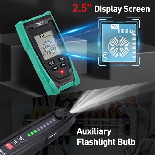 Professioneller Kabeldetektor & Kabelsucher für Untergrund/Wand - Kabelbruch Suchgerät für Mähroboter, Elektriker & Heimwerker | Unterirdischer und wandmontierter Kabelfinder