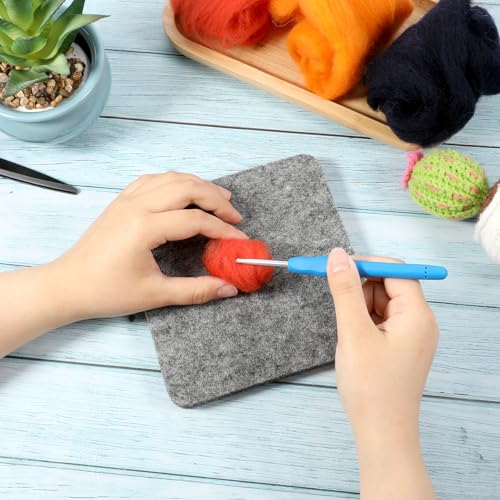 Image of Aeaocvo Needle Felting Pad, Grey Sponge Pad, 6x6 in Needle Felting Mat for Any Wool Felt Supplies