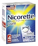 Nicorette 4mg Coated White Ice Mint - 100 ct, Pack of 2