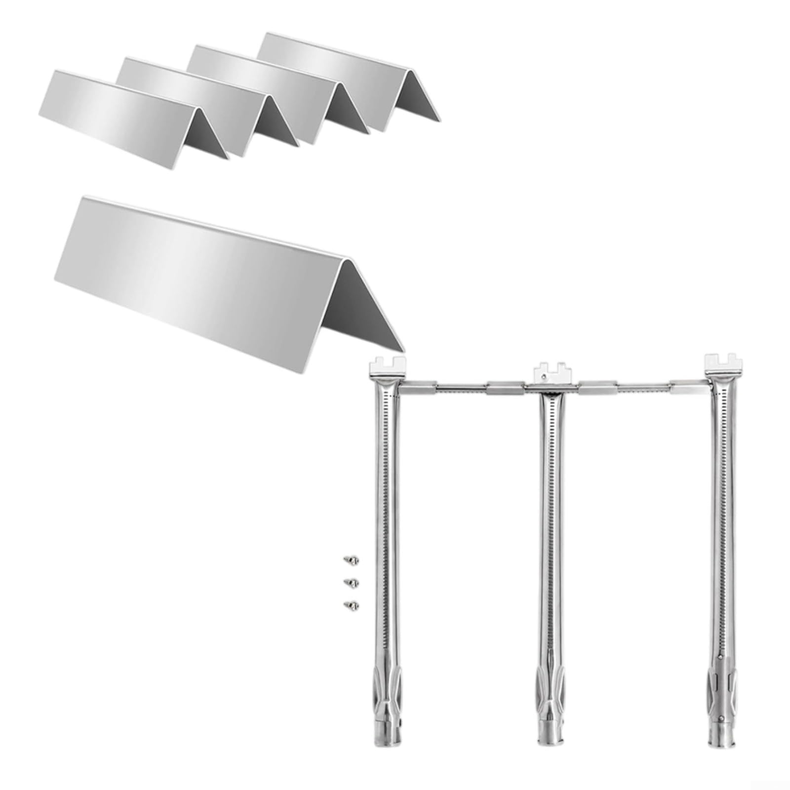 Bruciatore per grill resistente 69787 con 5 per aromatizzatore per barre serie 7636 E-310 E-315 E-320 E-330 e II 300 per kit di ricambio (A)